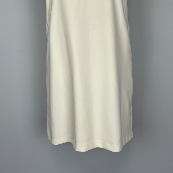Tintoretto Womens Ivory Gray Sleeveless Mock Neck Mini Dress size Small - Picture 6 of 15